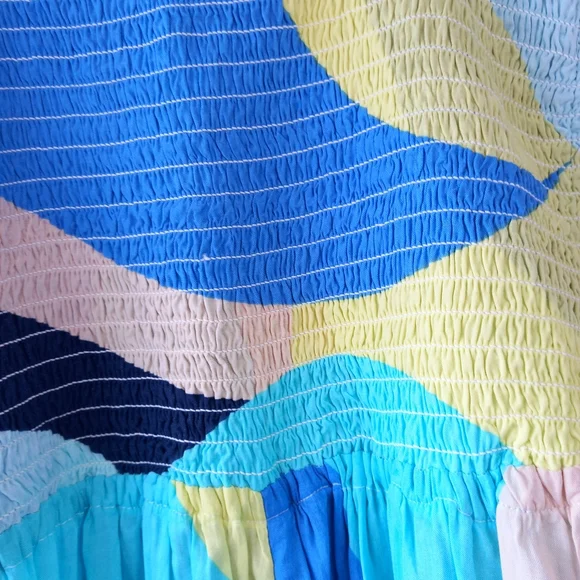 M&S Collection Beach Dress Turquoise Size 8 Removable Straps Holiday Cruise BNWT - Picture 13 of 13